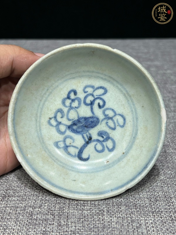 古玩陶瓷正德臥足盤真品鑒賞圖