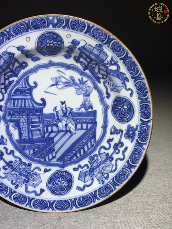 古玩陶瓷青花盤真品鑒賞圖