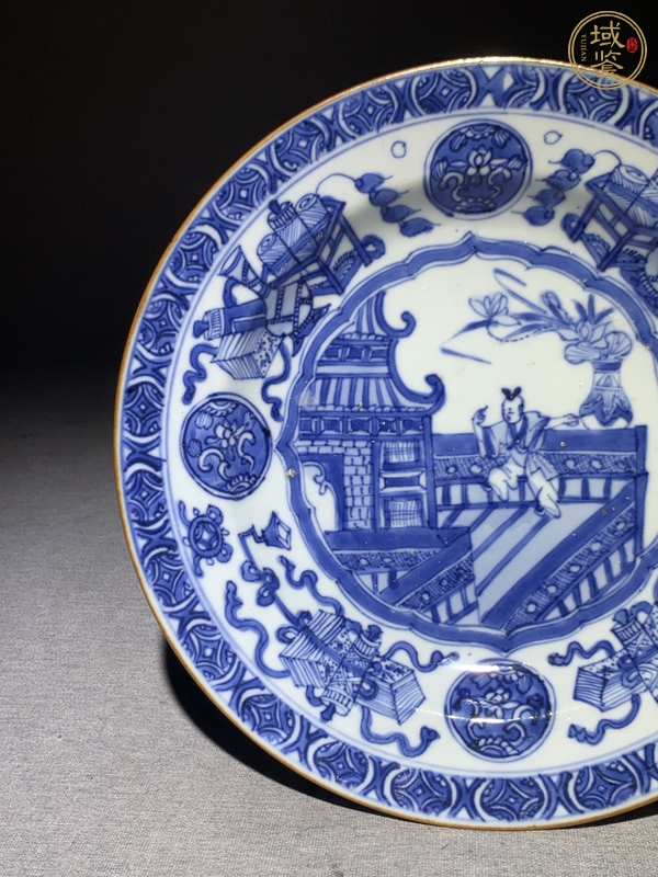 古玩陶瓷青花盤真品鑒賞圖