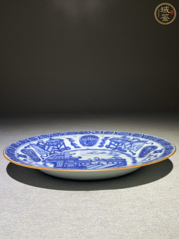 古玩陶瓷青花盤真品鑒賞圖