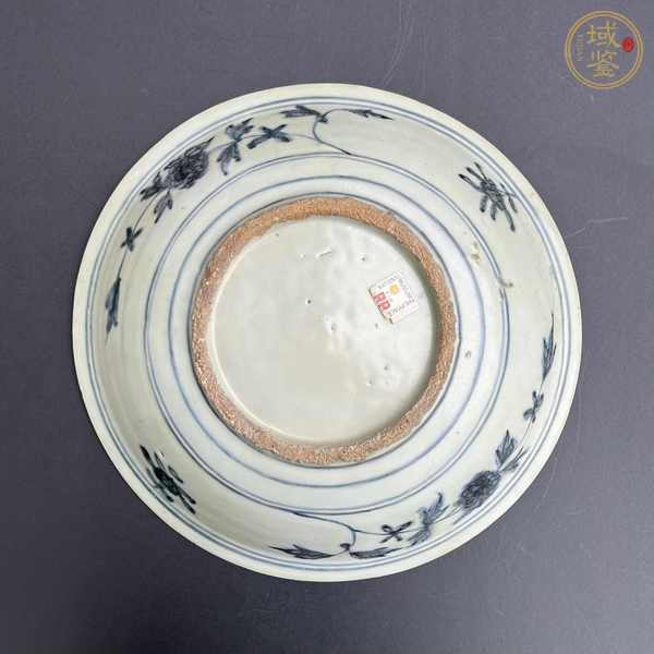 古玩陶瓷麒麟望月青花盤真品鑒賞圖