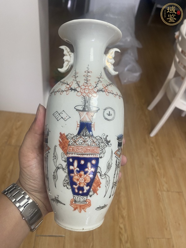 古玩陶瓷民國粉彩瓶真品鑒賞圖