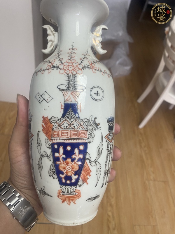 古玩陶瓷民國粉彩瓶真品鑒賞圖