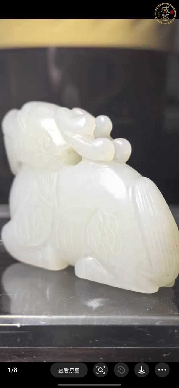 古玩玉器和田玉瑞獸掛件真品鑒賞圖