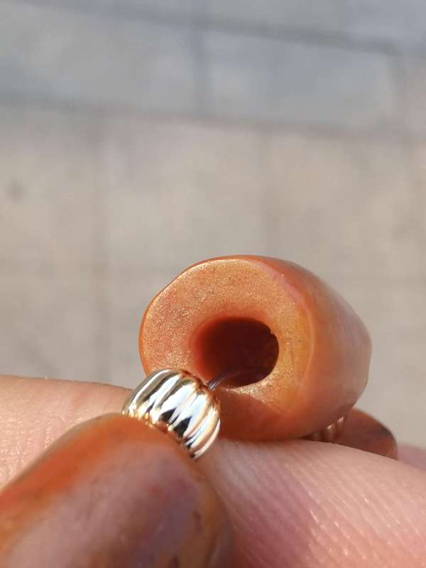 古玩雜項高古瑪瑙桶珠拍賣，當前價格1388元