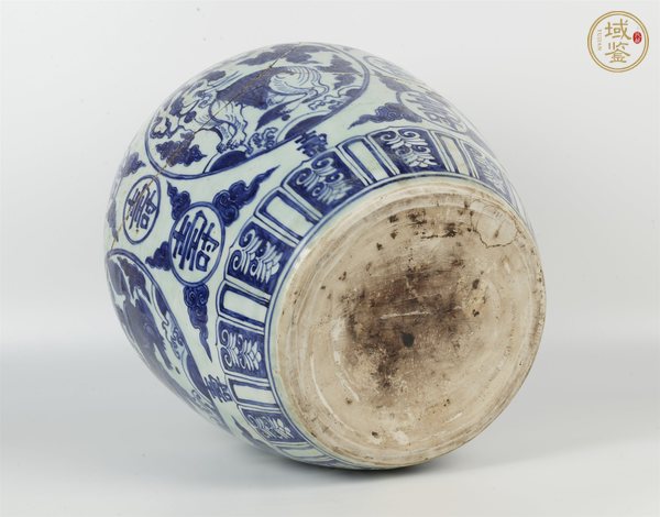 古玩陶瓷青花罐真品鑒賞圖