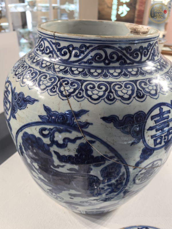 古玩陶瓷青花罐真品鑒賞圖