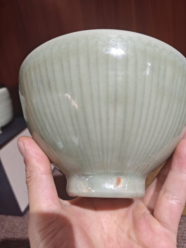 古玩陶瓷龍泉青釉深腹碗拍賣,當前價格7500元