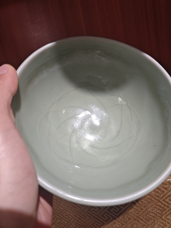 古玩陶瓷龍泉青釉深腹碗拍賣,當前價格7500元
