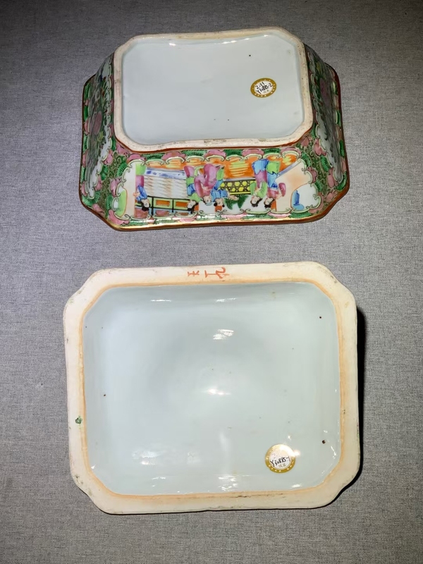 古玩陶瓷晚清滿工廣彩開窗人物花鳥蓋盤口徑22cm拍賣,當(dāng)前價(jià)格2698元
