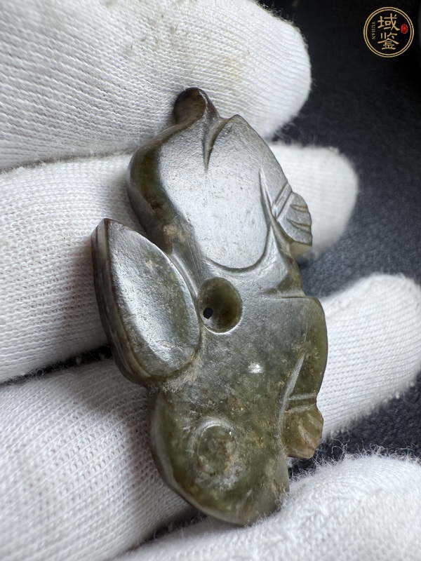 古玩玉器做舊仿西周“玉兔”真品鑒賞圖