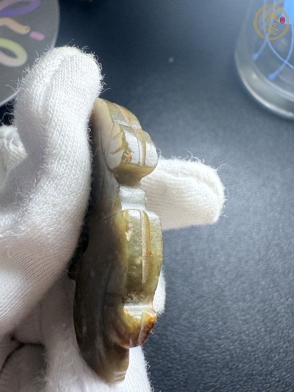古玩玉器做舊仿西周“玉兔”真品鑒賞圖