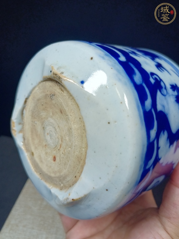 古玩陶瓷龍紋三足筒式香爐真品鑒賞圖
