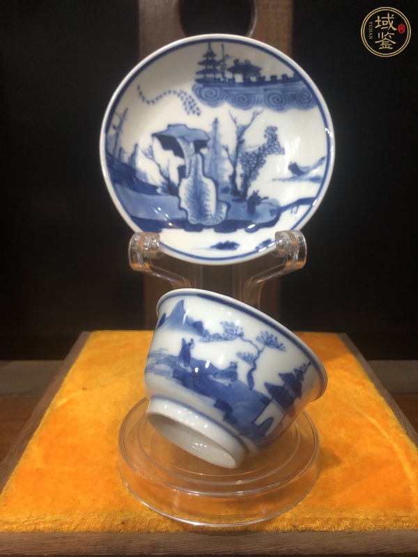 古玩陶瓷青花杯盤真品鑒賞圖