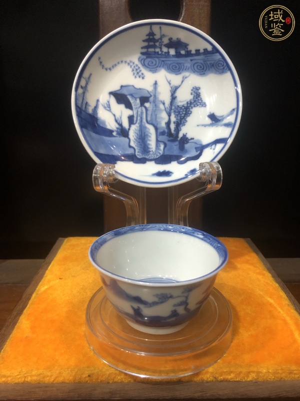 古玩陶瓷青花杯盤真品鑒賞圖
