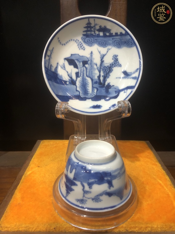 古玩陶瓷青花杯盤真品鑒賞圖