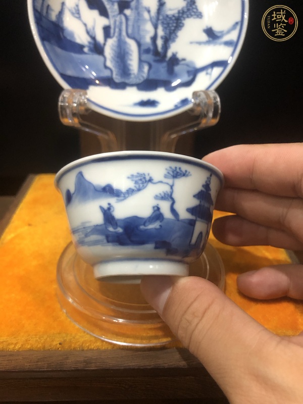 古玩陶瓷青花杯盤真品鑒賞圖