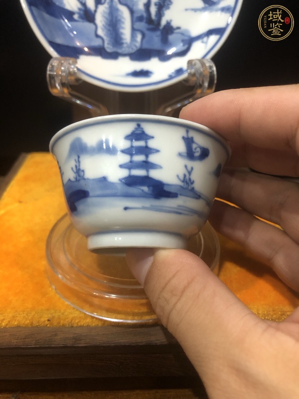 古玩陶瓷青花杯盤真品鑒賞圖