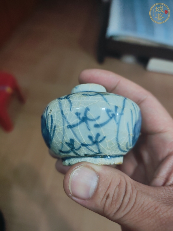古玩陶瓷青花水盂真品鑒賞圖