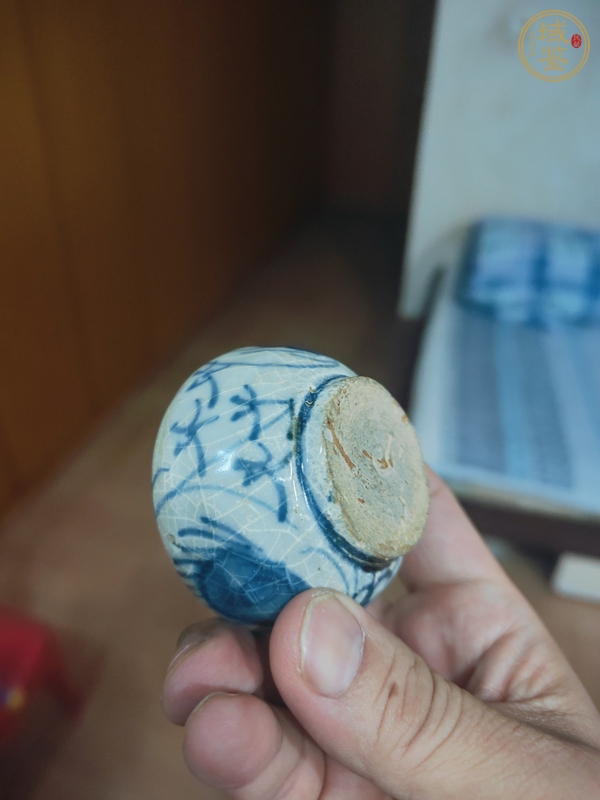 古玩陶瓷青花水盂真品鑒賞圖