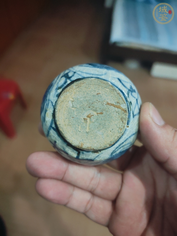 古玩陶瓷青花水盂真品鑒賞圖