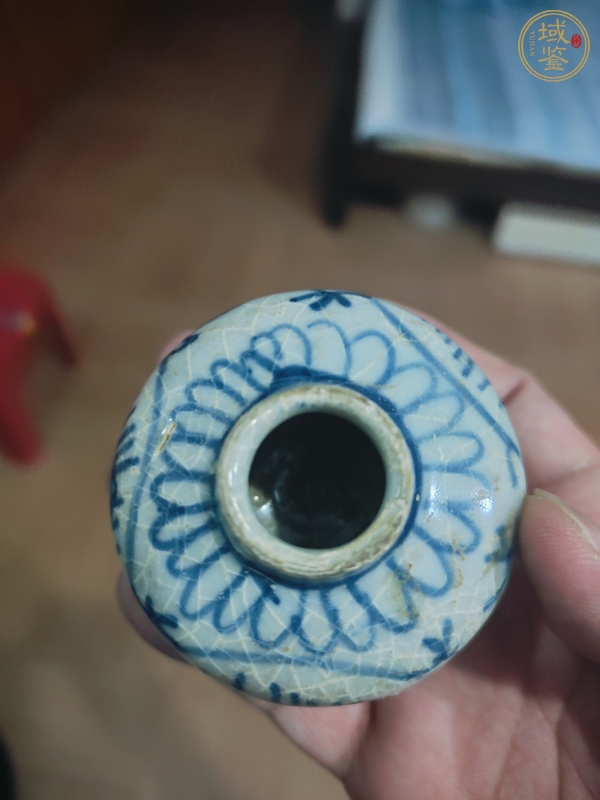 古玩陶瓷青花水盂真品鑒賞圖