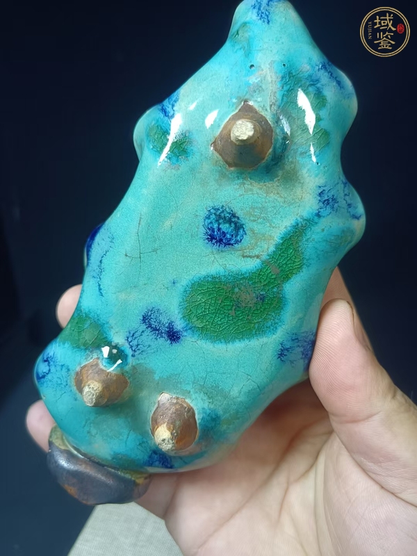 古玩陶瓷樹葉型三足洗真品鑒賞圖