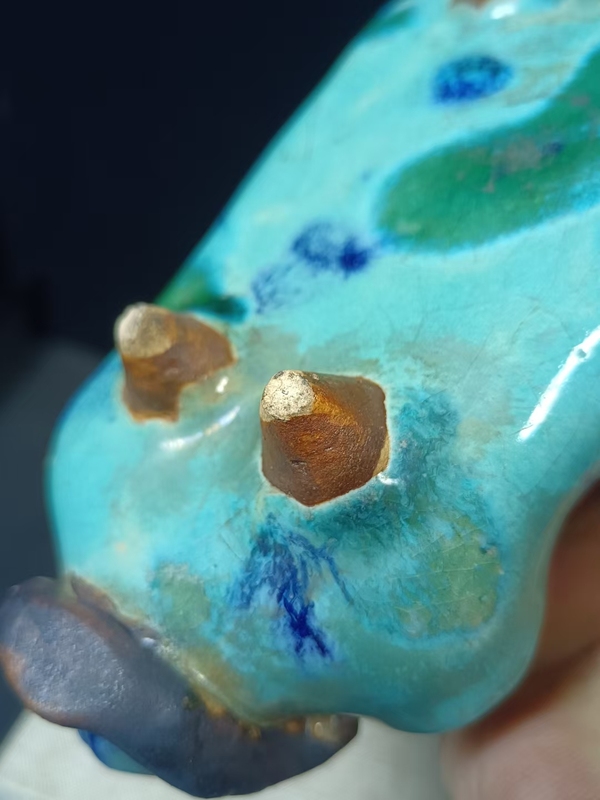 古玩陶瓷（全品）民國時期石灣窯窯變釉樹葉形水洗，文房器路份高尺寸17cm*8.5cm拍賣，當(dāng)前價格880元