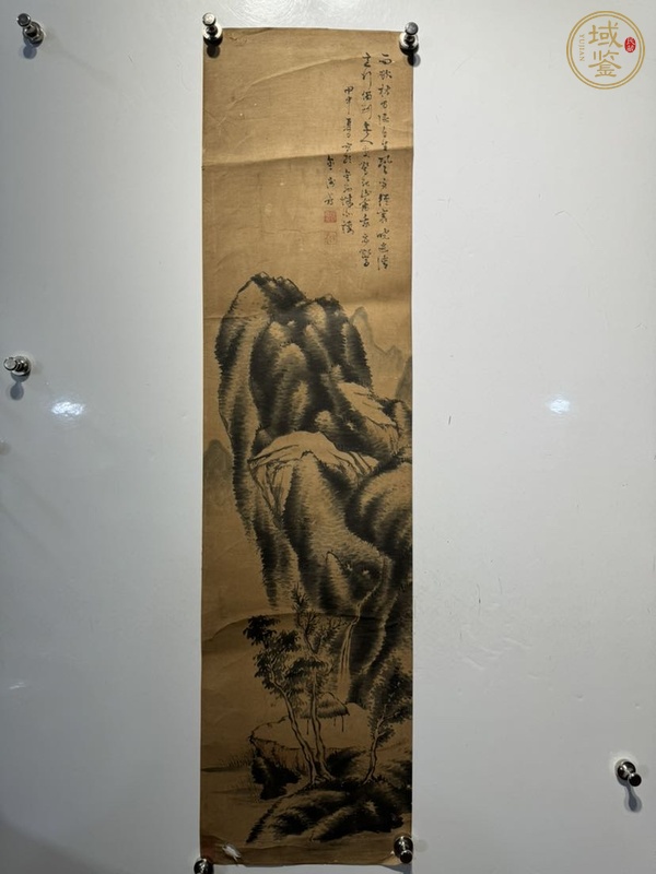 古玩清中晚期《山水》真品鑒賞圖