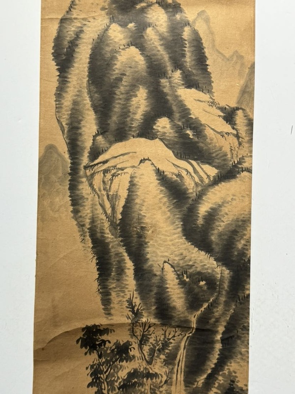 古玩字畫清中晚期《山水》拍賣，當前價格300元
