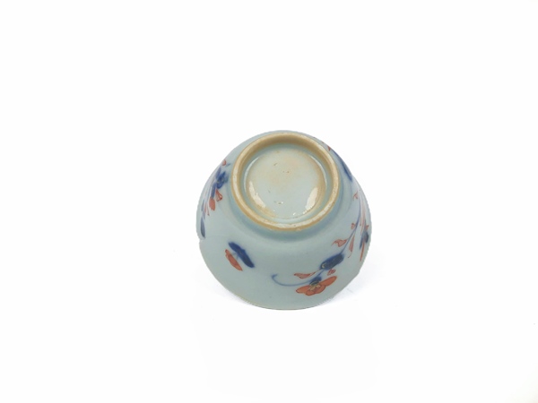 古玩陶瓷清康熙·青花描金加彩花鳥杯拍賣，當前價格66元