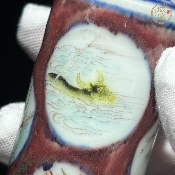 古玩陶瓷生肖紋鼻煙壺真品鑒賞圖