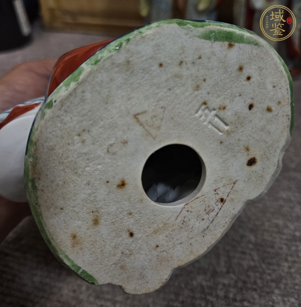 古玩陶瓷粉彩三星造像真品鑒賞圖