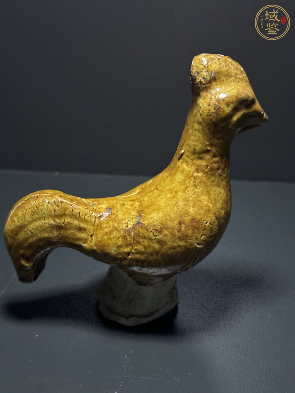 古玩唐·黃釉雞真品鑒賞圖