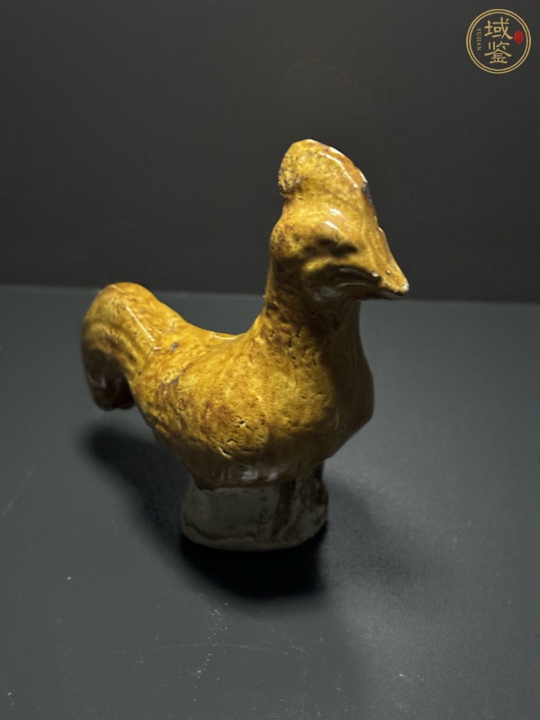 古玩陶瓷唐·黃釉雞真品鑒賞圖