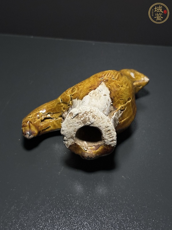 古玩陶瓷唐·黃釉雞真品鑒賞圖