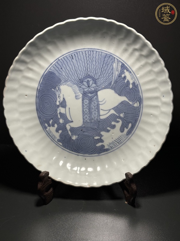 古玩明·河圖洛書花口盤真品鑒賞圖