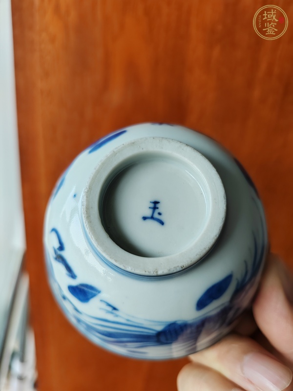 古玩陶瓷青花龍鳳紋茶碗真品鑒賞圖
