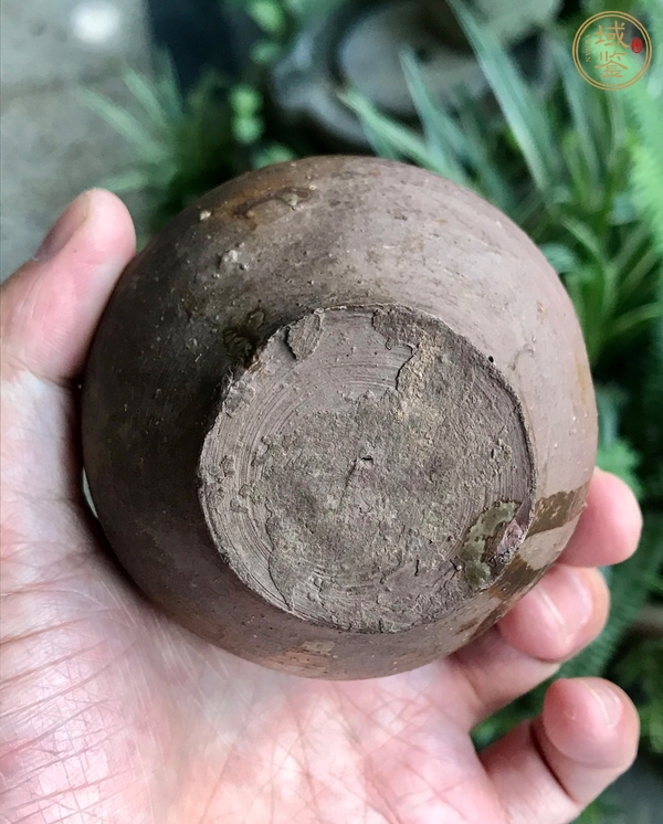 古玩陶瓷洪塘窯褐釉茶入真品鑒賞圖