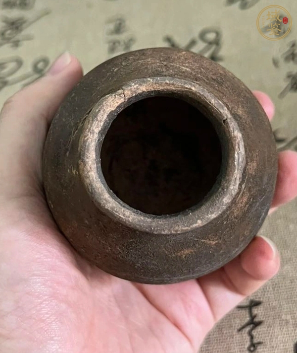 古玩洪塘窯褐釉茶入真品鑒賞圖