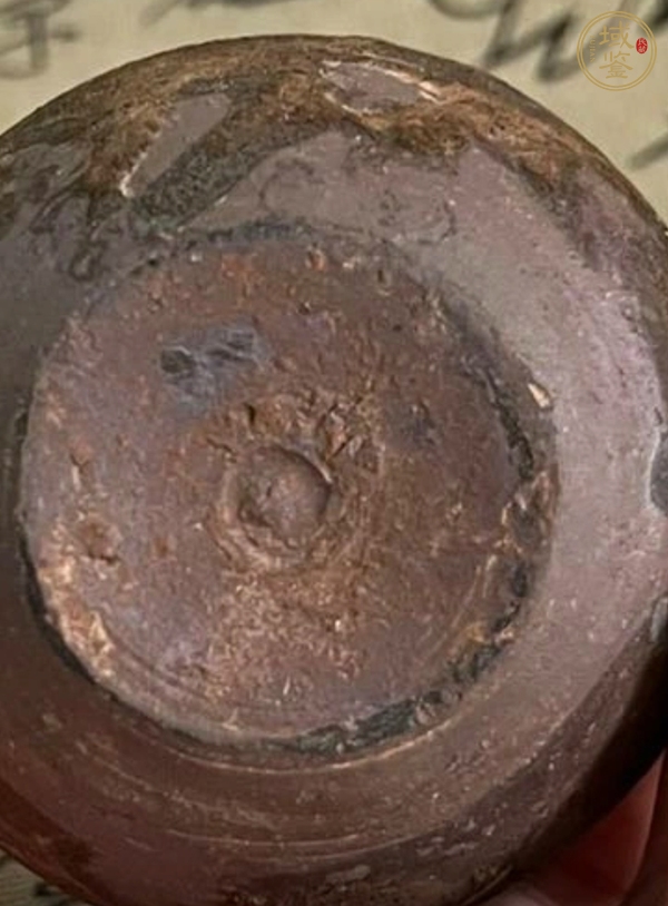 古玩陶瓷洪塘窯褐釉茶入真品鑒賞圖