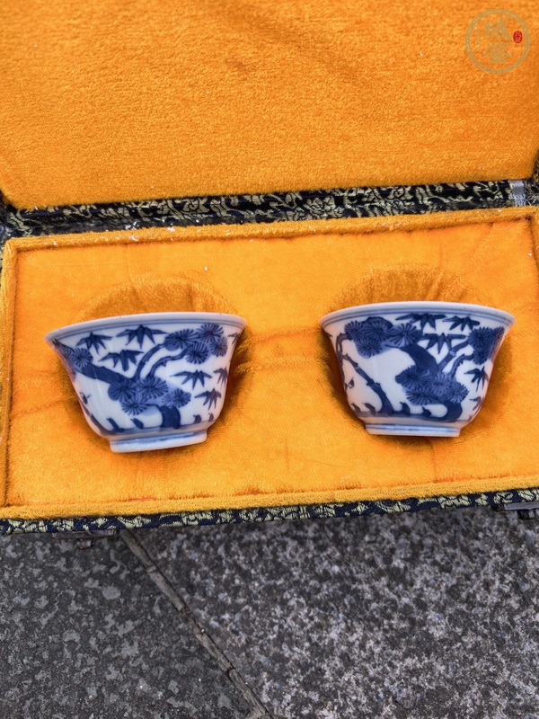 古玩陶瓷青花杯真品鑒賞圖