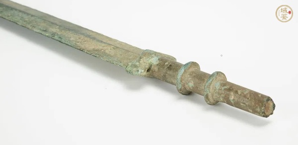 古玩銅器水坑竹節把青銅劍真品鑒賞圖
