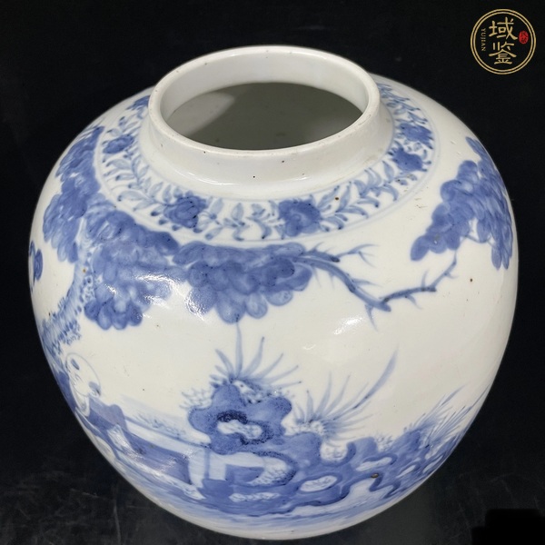 古玩陶瓷青花人物罐真品鑒賞圖