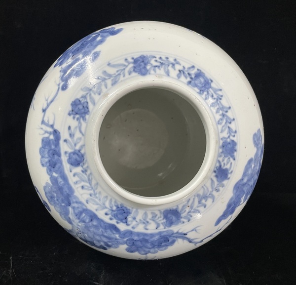 古玩陶瓷晚清小康青花人物罐拍賣,當前價格4500元