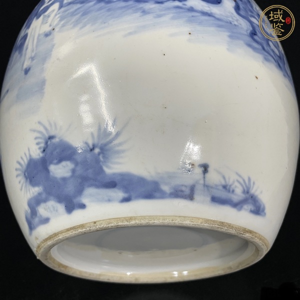 古玩陶瓷青花人物罐真品鑒賞圖