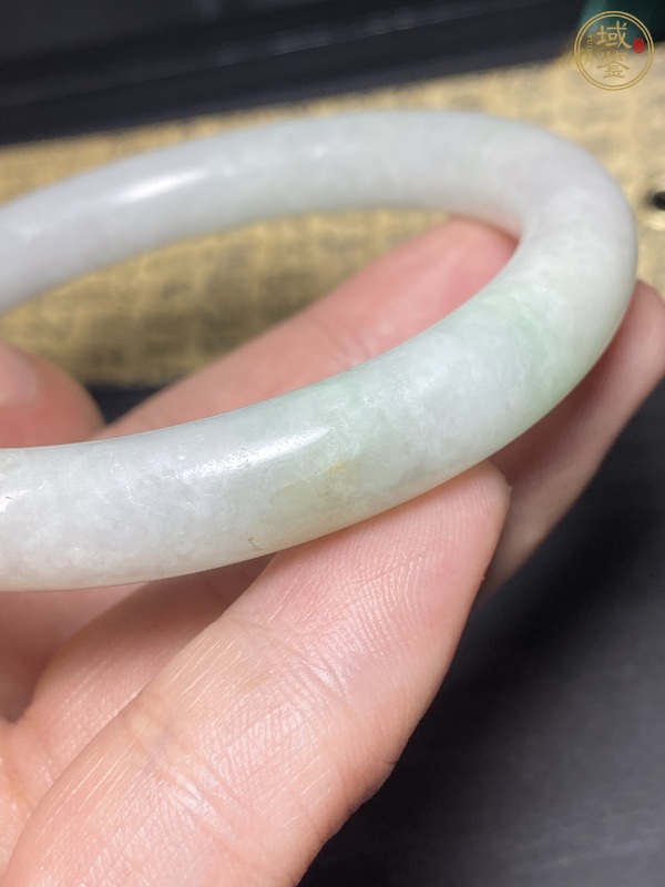 古玩玉器天然翡翠手鐲真品鑒賞圖