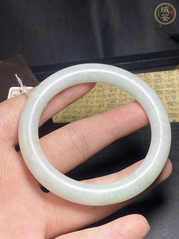 古玩玉器天然翡翠手鐲真品鑒賞圖