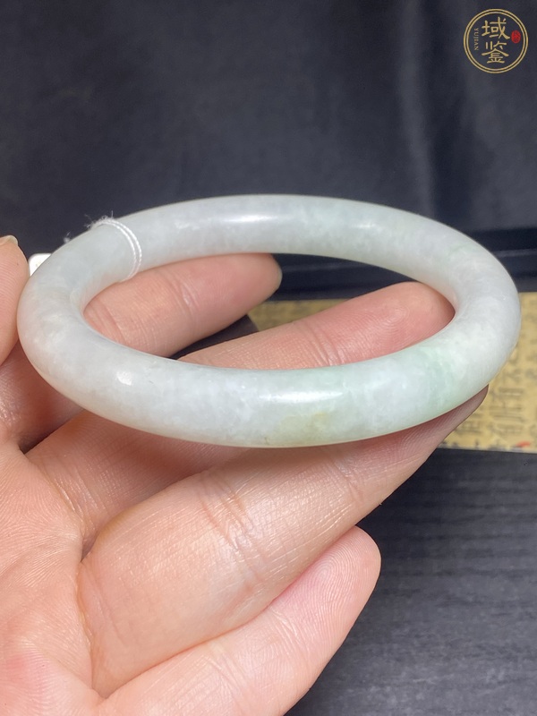 古玩玉器天然翡翠手鐲真品鑒賞圖
