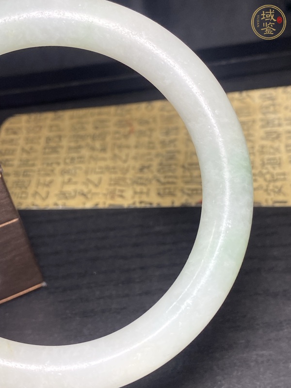 古玩玉器天然翡翠手鐲真品鑒賞圖